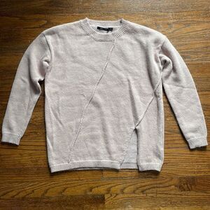 Doe & Rae Pale Dusty Rose Cashmere Crewneck Sweater NWOT